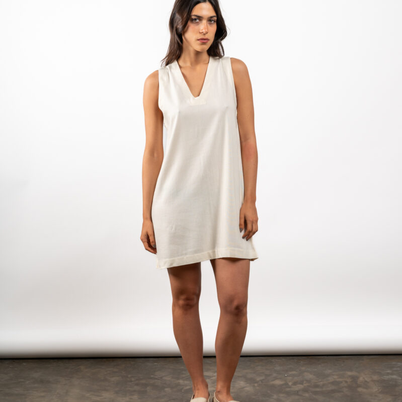 Vestido Toscana corto - Butter yellow