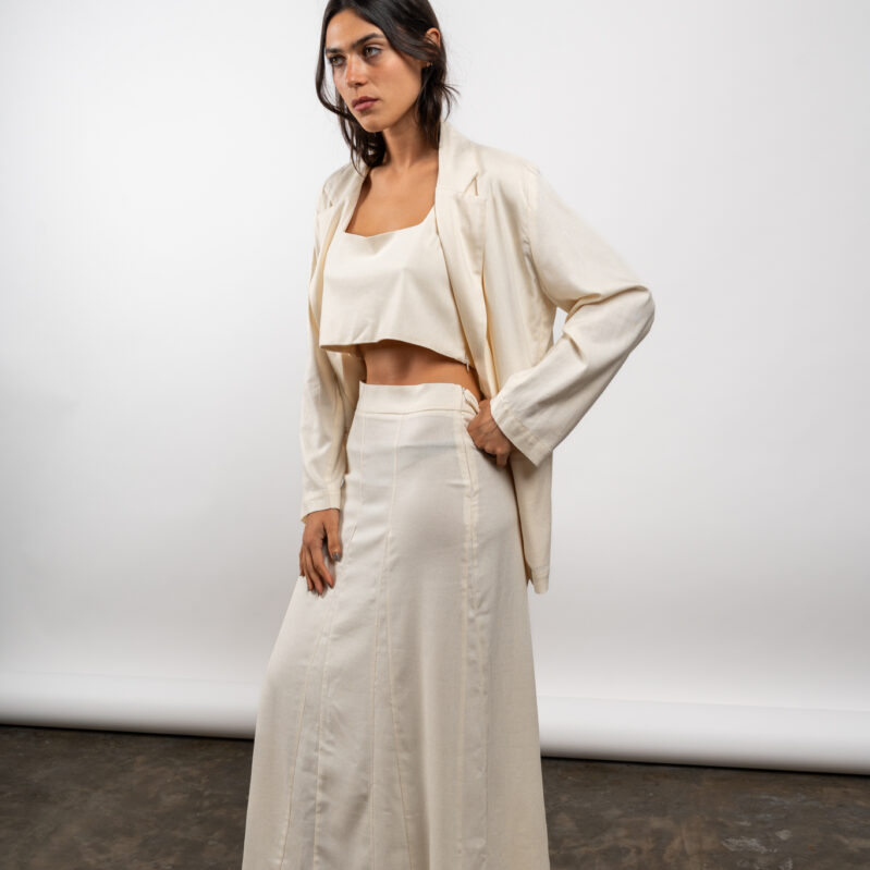 Falda Siena - Butter yellow