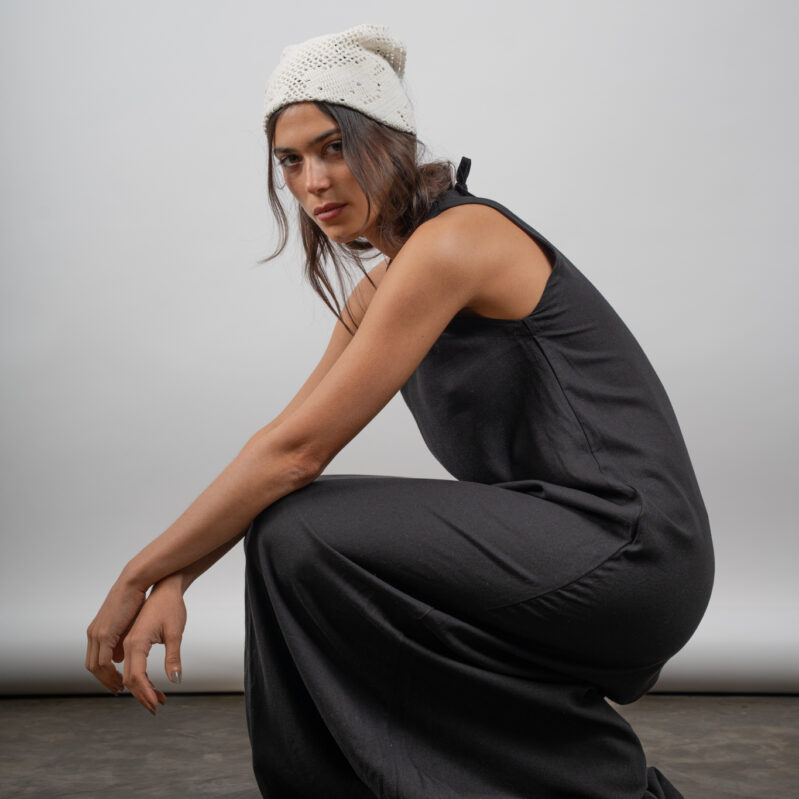 Vestido Toscana largo - Black